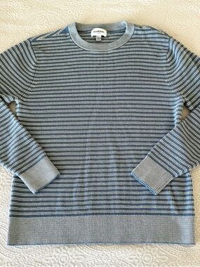 Men’s Goodfellow & Co Blue and Gray Striped Crewneck Sweater